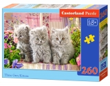 Puzzle Castorland Three Grey Kittens 260 dielikov