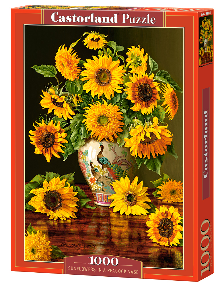 Castorland Puzzle Sunflowers in a Peacock Vase 1000 Dielikov