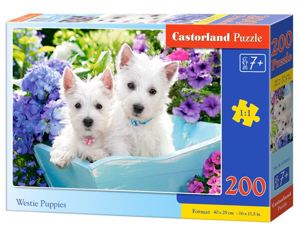Castorland Puzzle Westie Puppies 200 dielikov