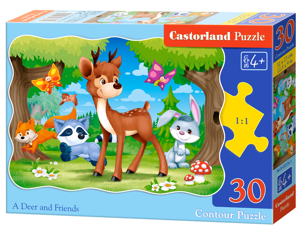 Puzzle Castorland A Deer and Friends  30 Dielikov
