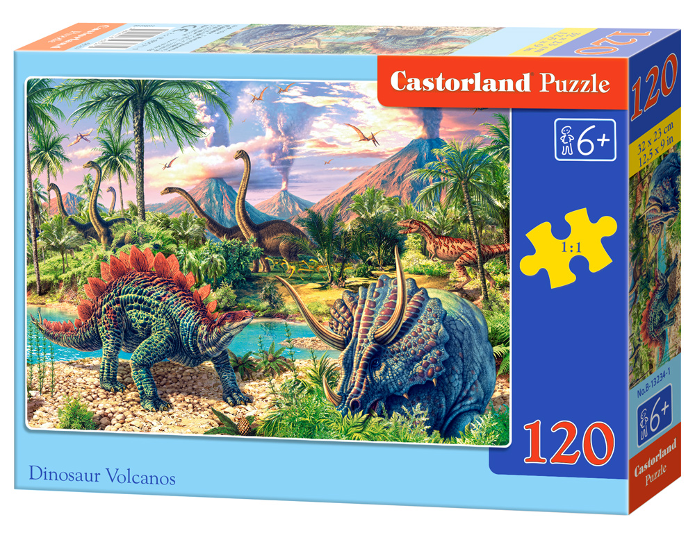 Castorland Puzzle Dinosaur Volcanos 120 Dielikov