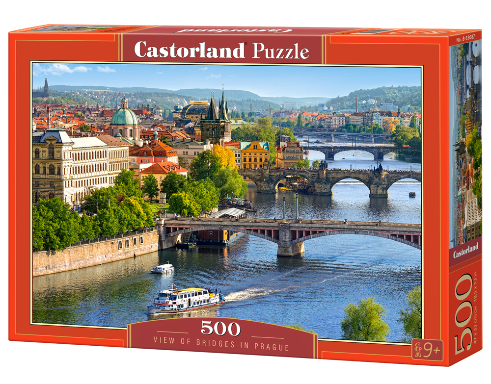 Castorland Puzzle View of Bridges in Prague 500 Dielikov