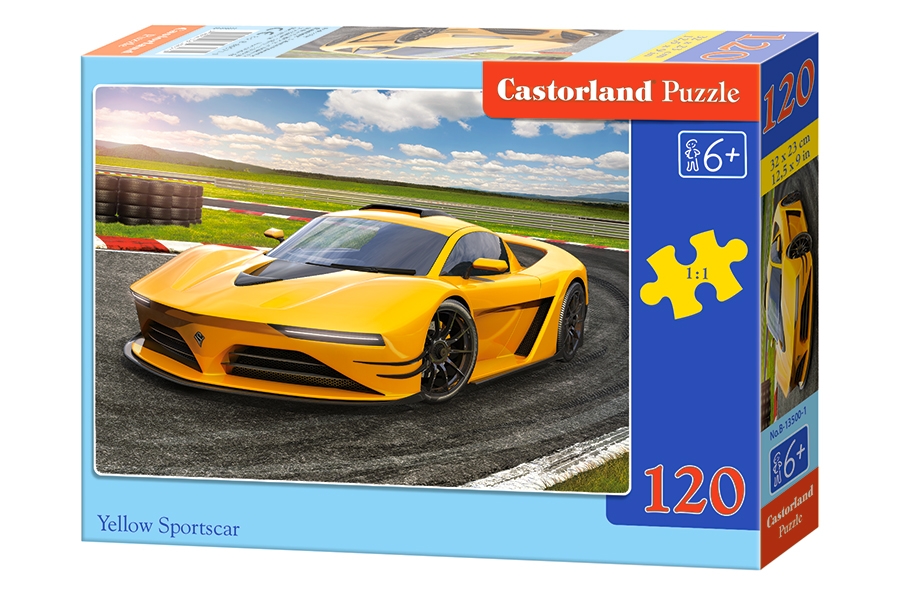 Castorland Puzzle Yellow Sportscar 120 Dielikov