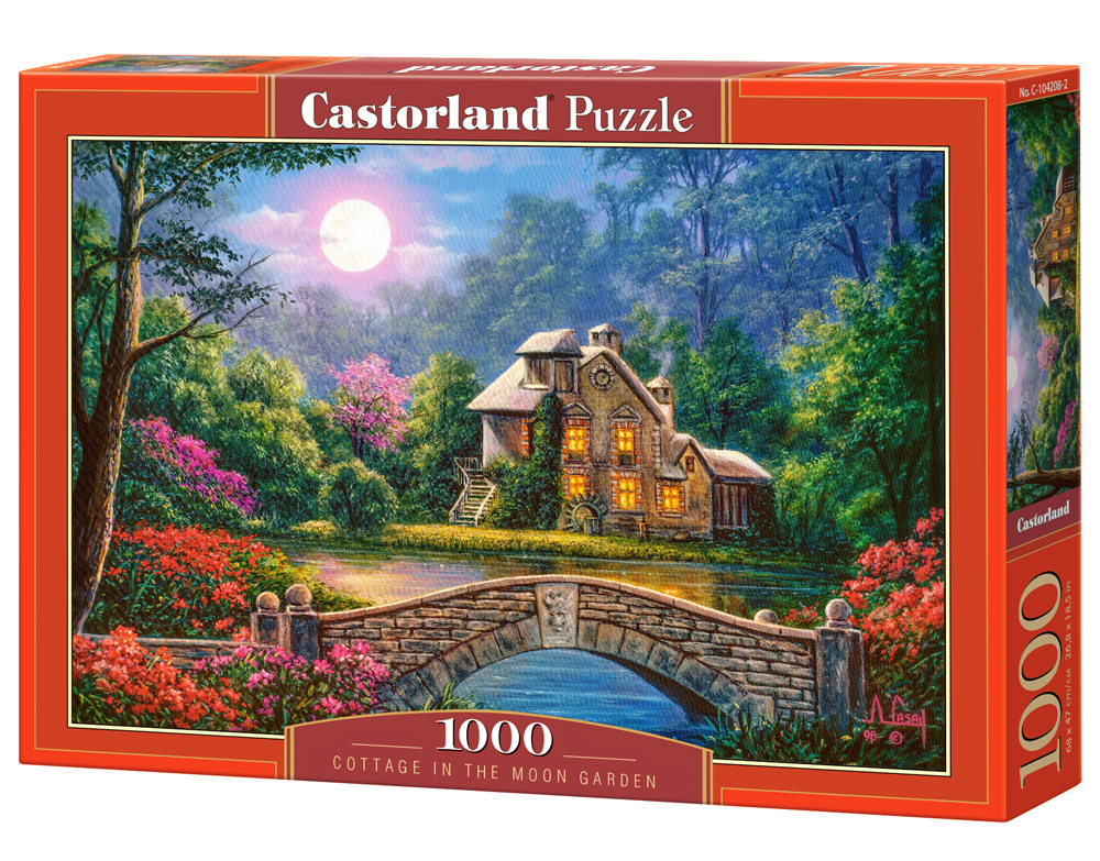 Castorland Puzzle Cottage in the Moon Garden 1000 Dielikov