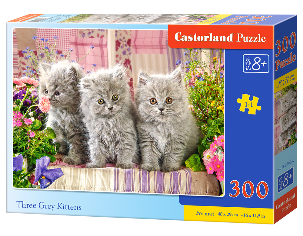 Castorland puzzle Three Grey Kittens 300 dielikov