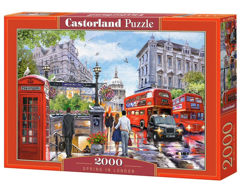 Puzzle Castorland Spring in London 2000 Dielikov