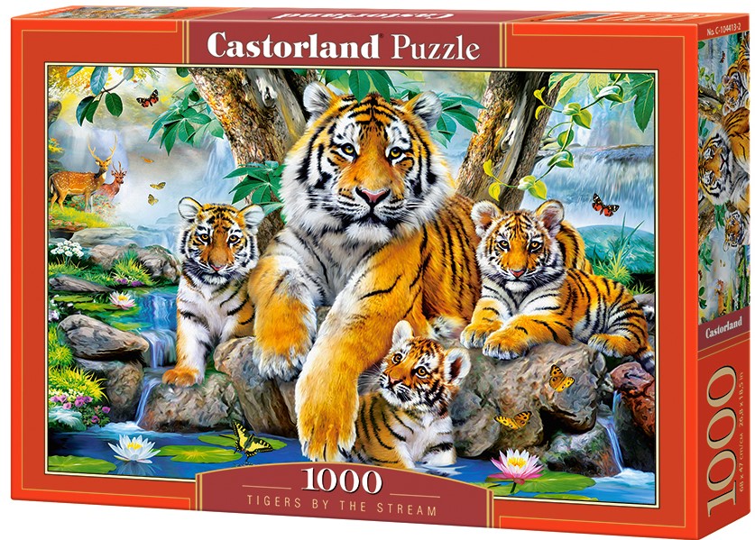 Puzzle Castorland Tigers by the Stream 1000 Dielikov