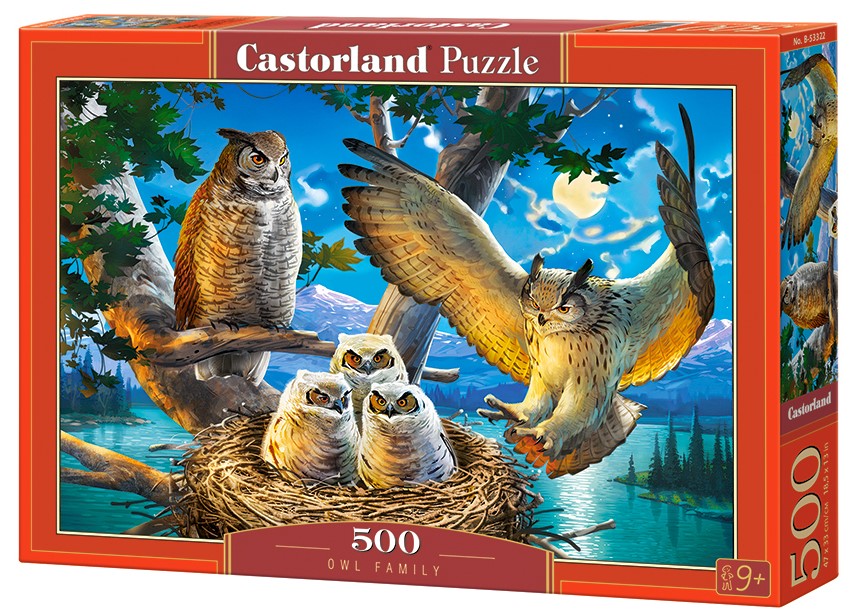Castorland Puzzle Owl Family 500 Dielikov