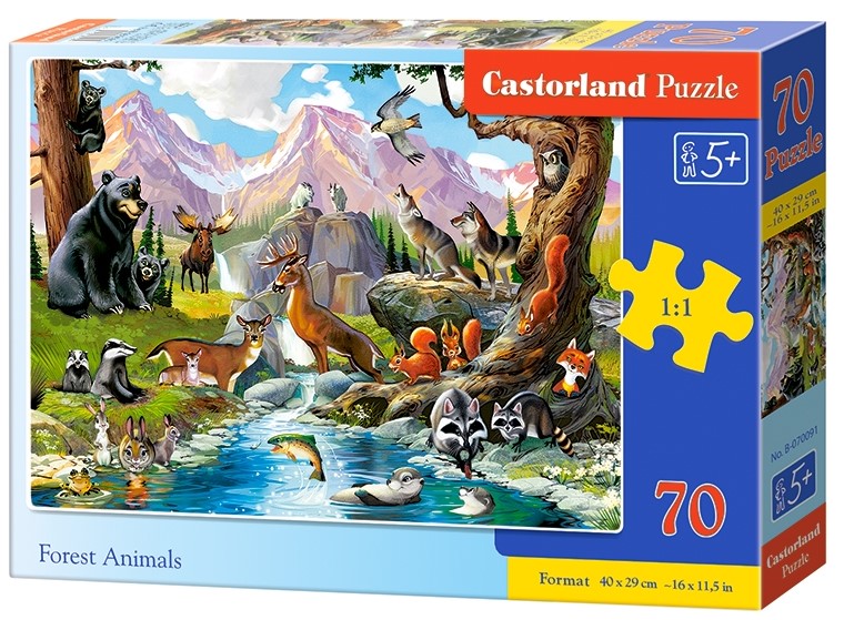 Puzzle Castorland Forest Animals 70 DIelikov