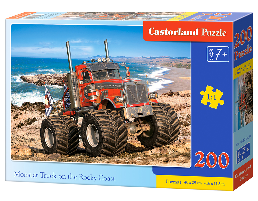 Puzzle Castorland Monster Truck on the Rocky Coast 200 dielikov