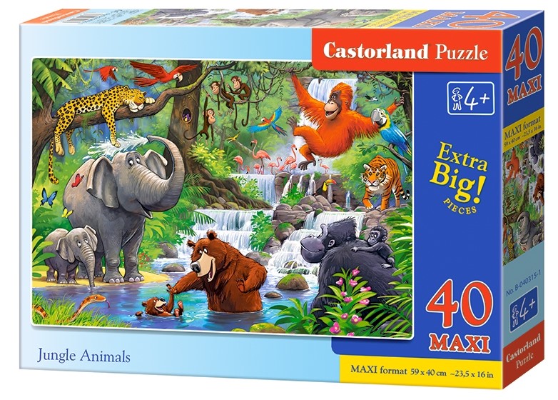 Puzzle Castorland Jungle Animals 40 dielikov