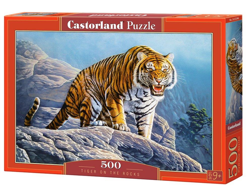 Castorland Puzzle Tiger on the Rocks 500 Dielikov