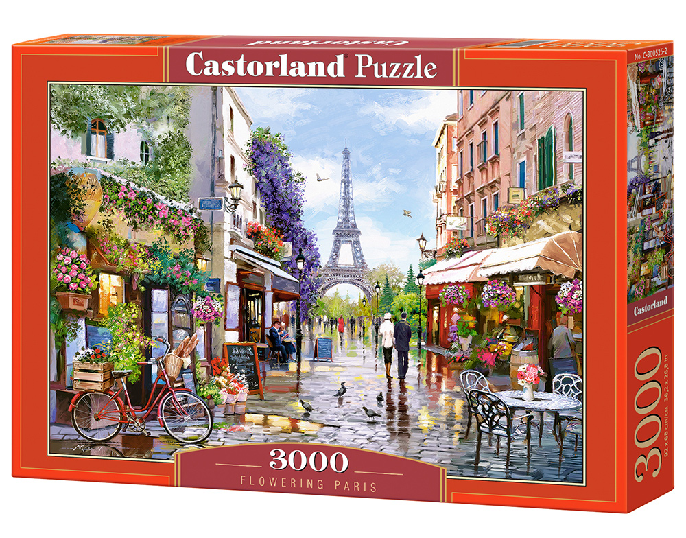 Puzzle Castorland Flowering Paris 3000 Dielikov