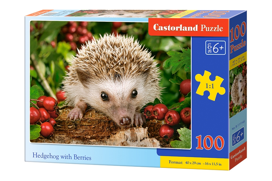 Castorland puzzle Hedgehog with Berries 100 dielikov