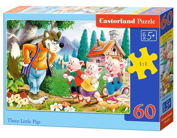 Puzzle Castorland Three Litte Pigs 60 Dielikov