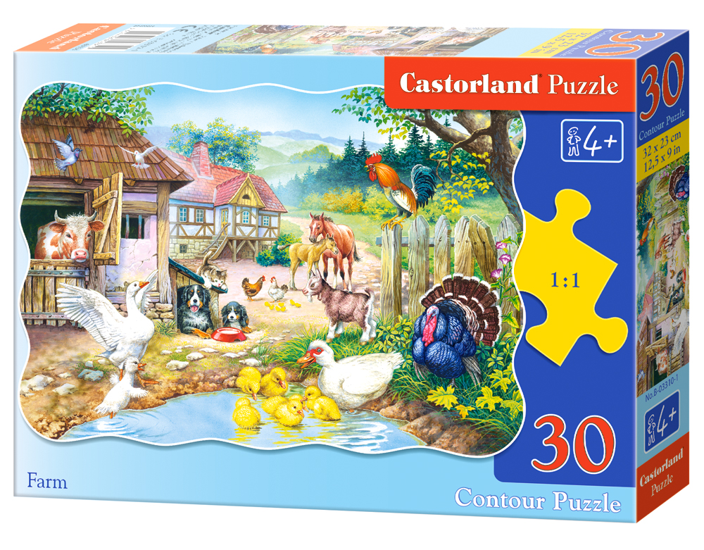 Puzzle Castorland Farm  30 Dielikov
