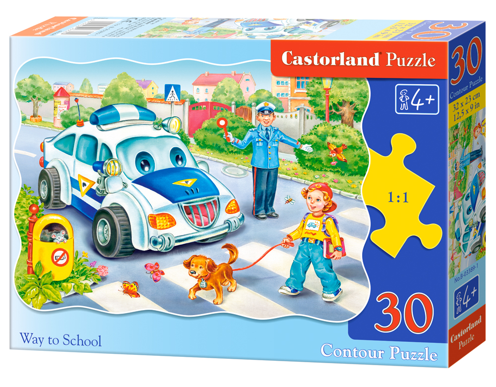 Puzzle Castorland Way to School  30 Dielikov