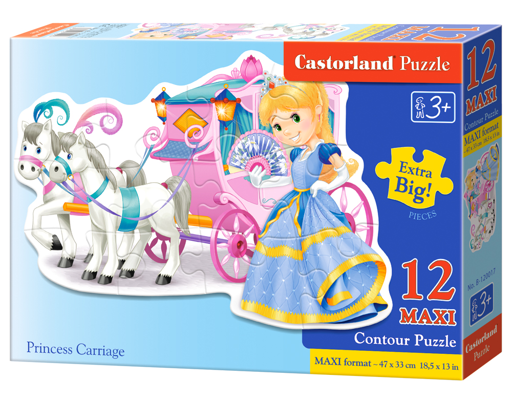 Puzzle Castorland Princess Carriage  12 dielikov