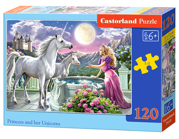 Castorland Puzzle Princes and her Unicorns 120 Dielikov