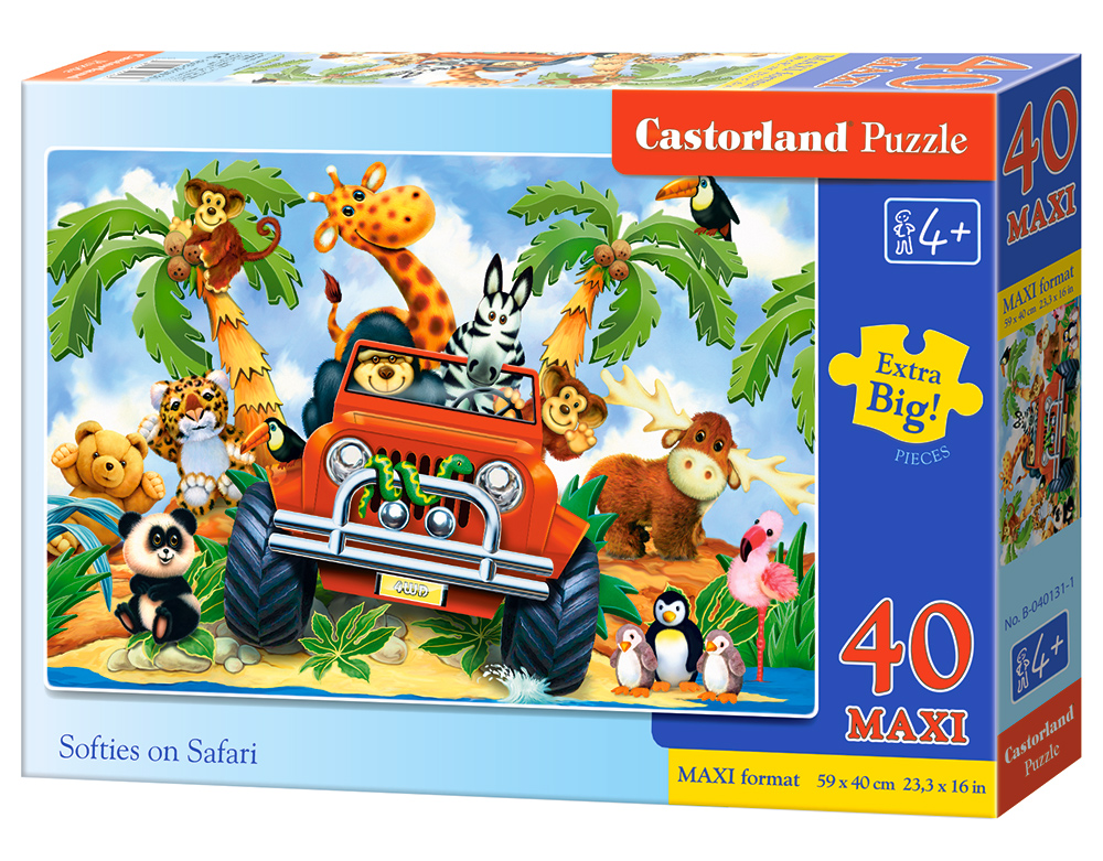 Puzzle Castorland Softies on Safari 40 dielikov