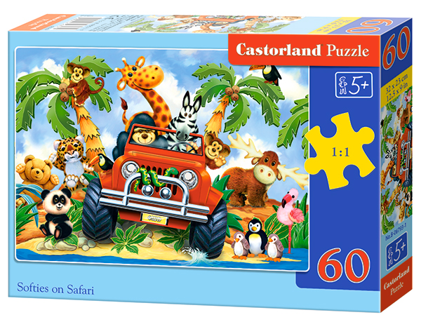 Puzzle Castorland Softies on safari 60 Dielikov