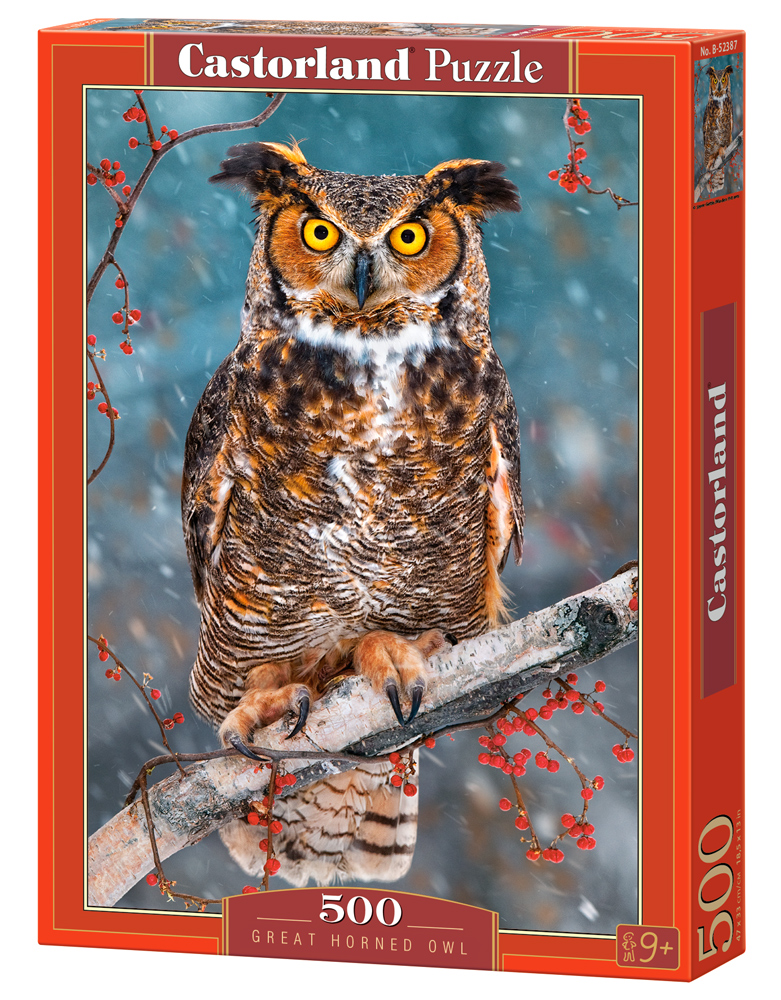 Castorland Puzzle Great Horned Owl 500 Dielikov