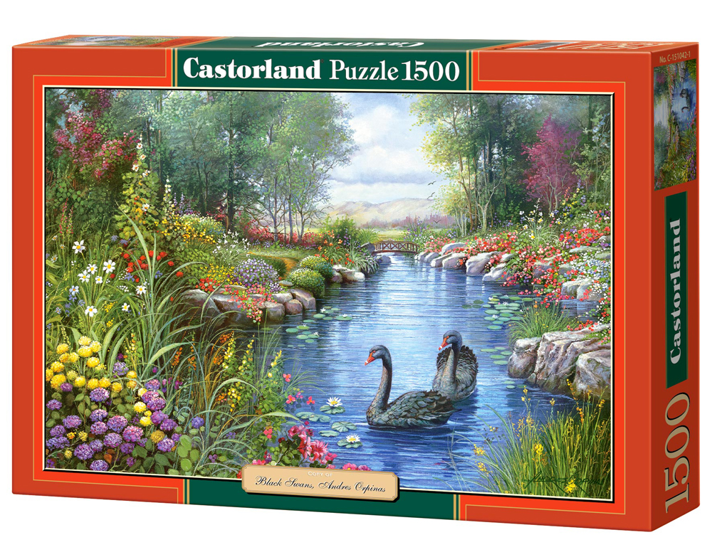 Puzzle Castorland Black Swans, Andres Orpinas  1500 Dielikov