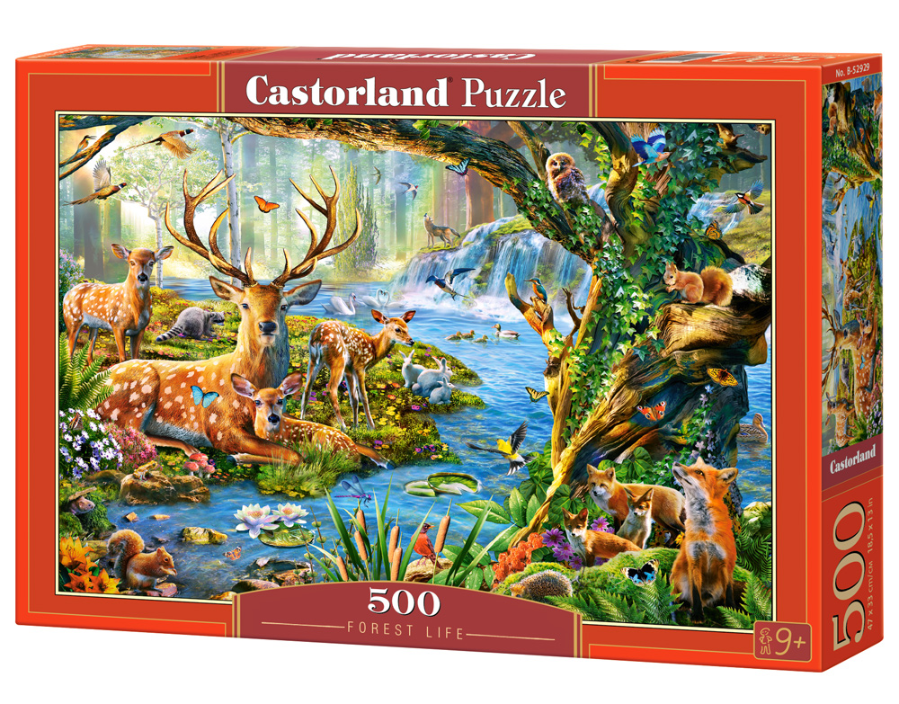 Castorland Puzzle Forest Life 500 Dielikov