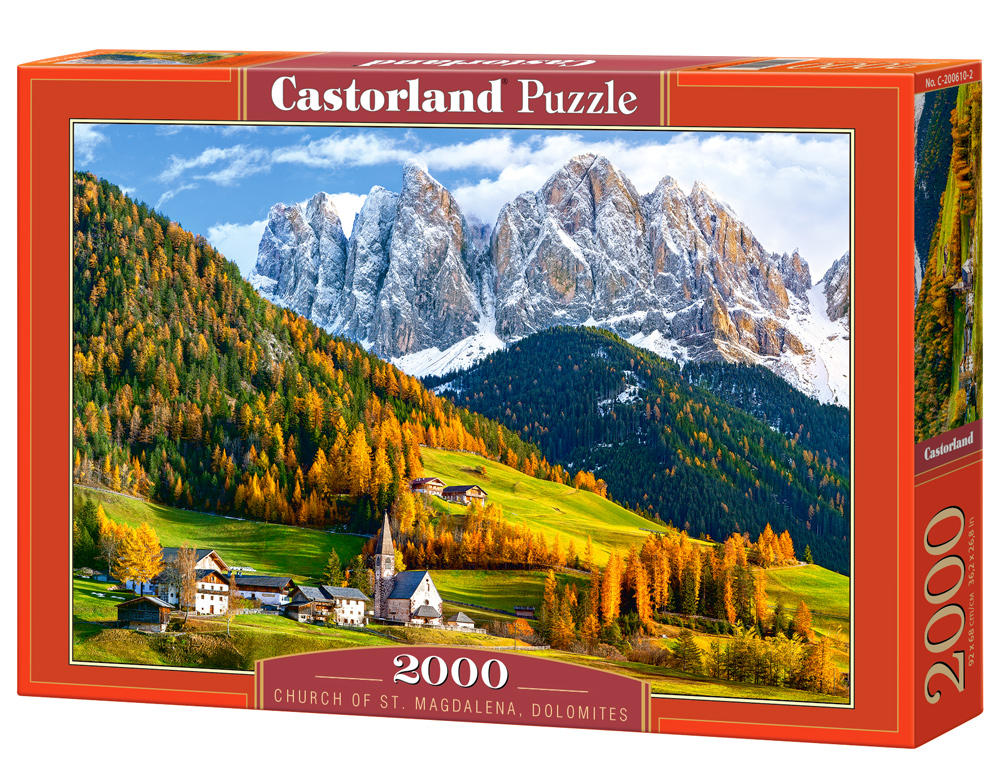 Puzzle Castorland Church of St. Magdalena, Dolomites 2000 Dielikov