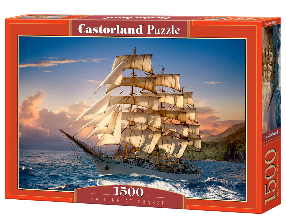 Puzzle Castorland Sailing at Sunset 1500 Dielikov